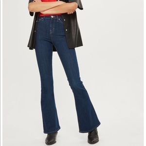 topshop jamie flare jeans